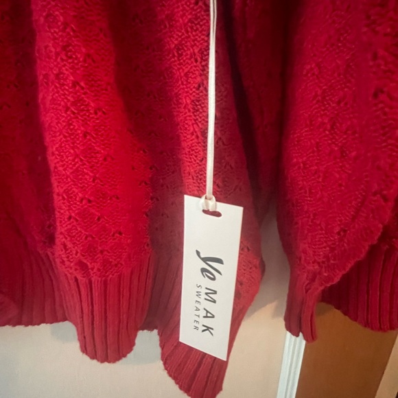 NWT-Red Yemak Cardigan 3x - Picture 5 of 9